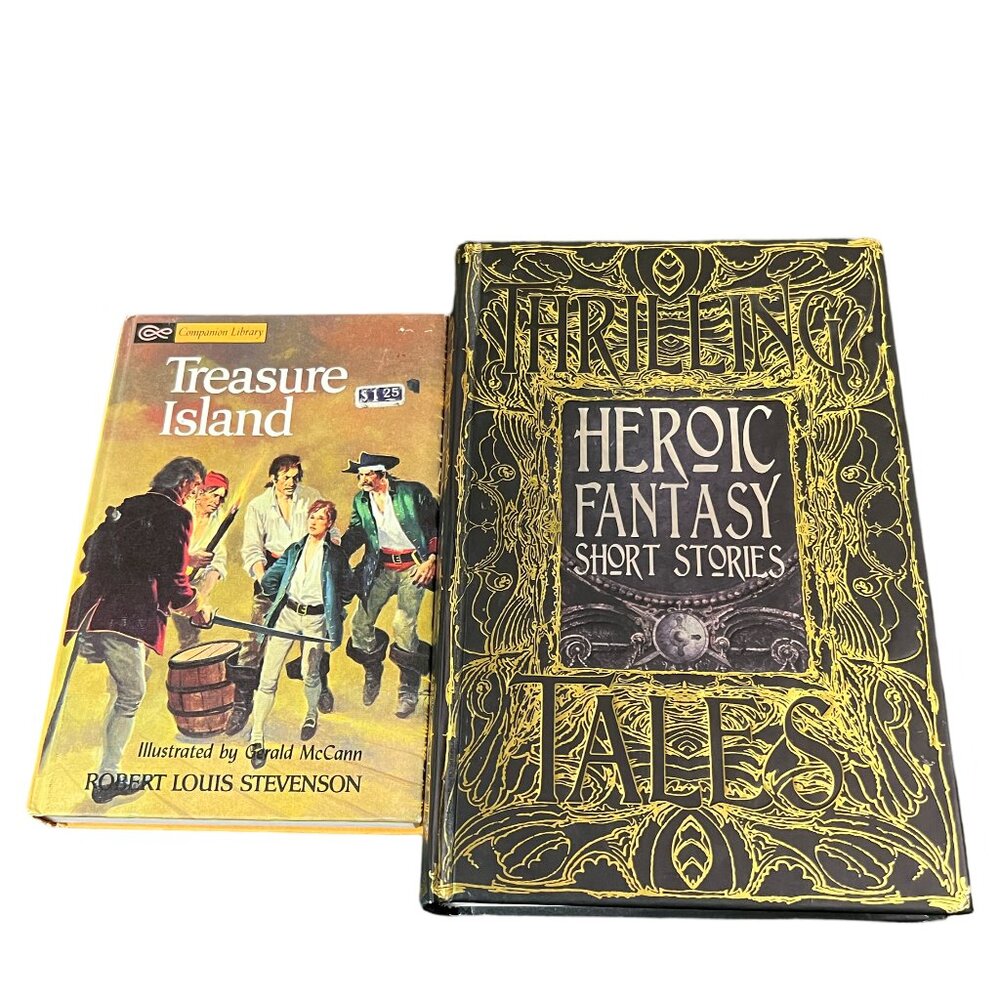 Hardcover Books Fantasy Short Stories And Companion Library Treasure Island